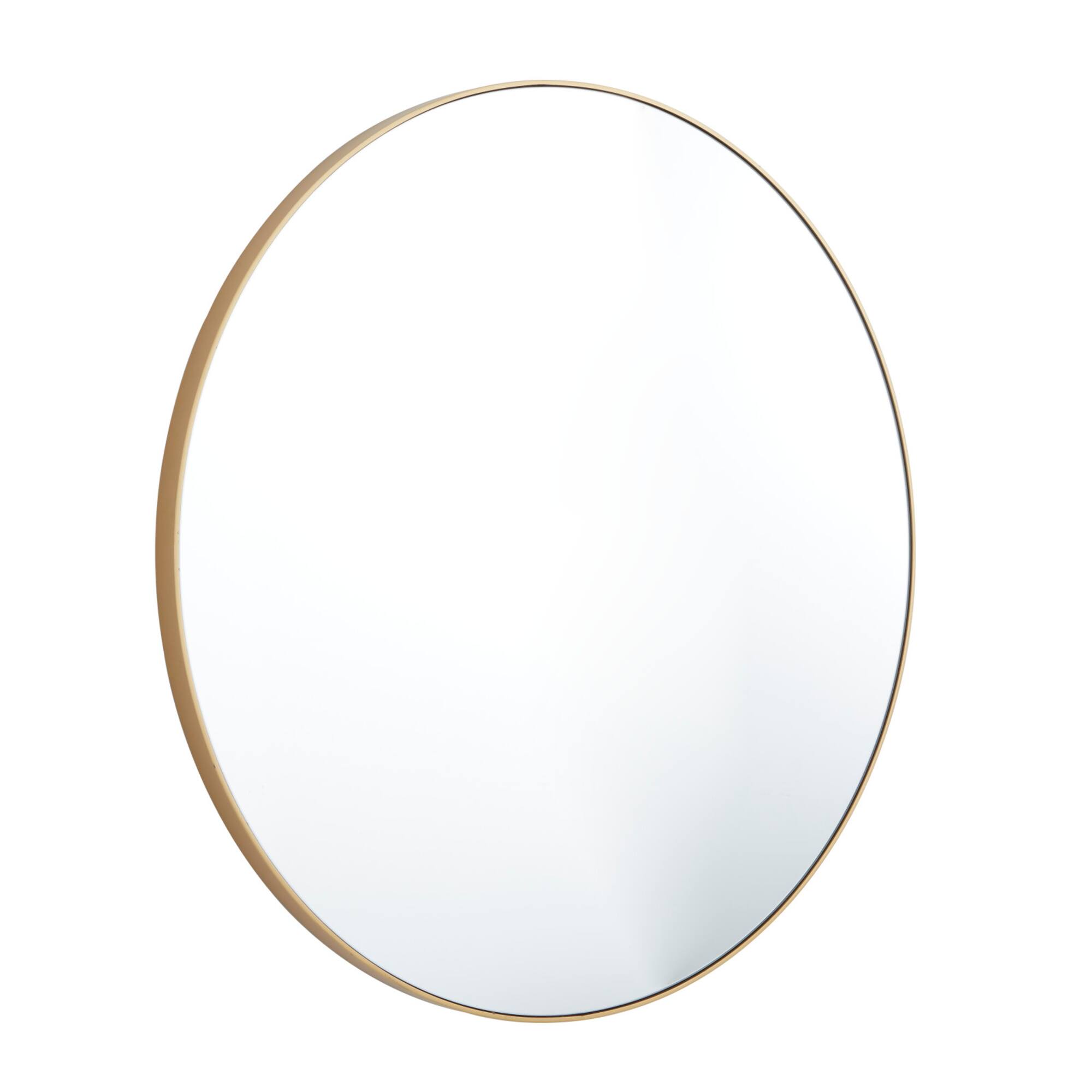 Gold Contemporary Wall Mirror, 36" x 1" x 36"